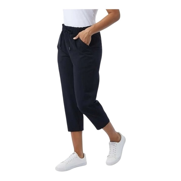 32 Degrees Pants - 32 Degrees Pull On Black Capris (Women's S)